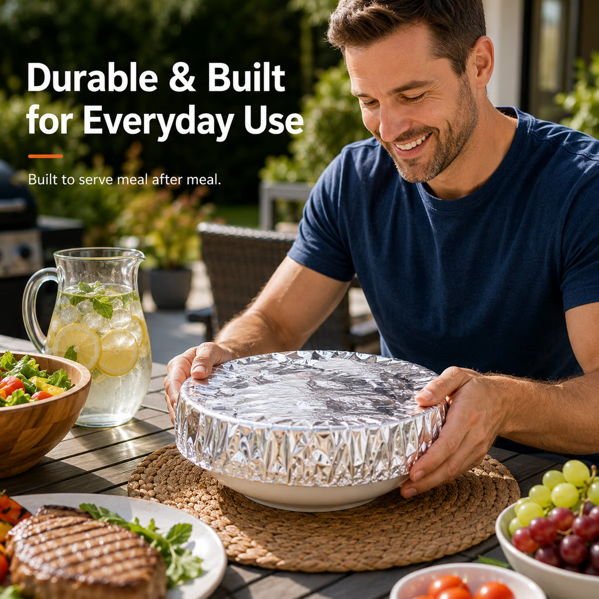 🍽️Reusable Aluminum Foil Thermal Food Cover