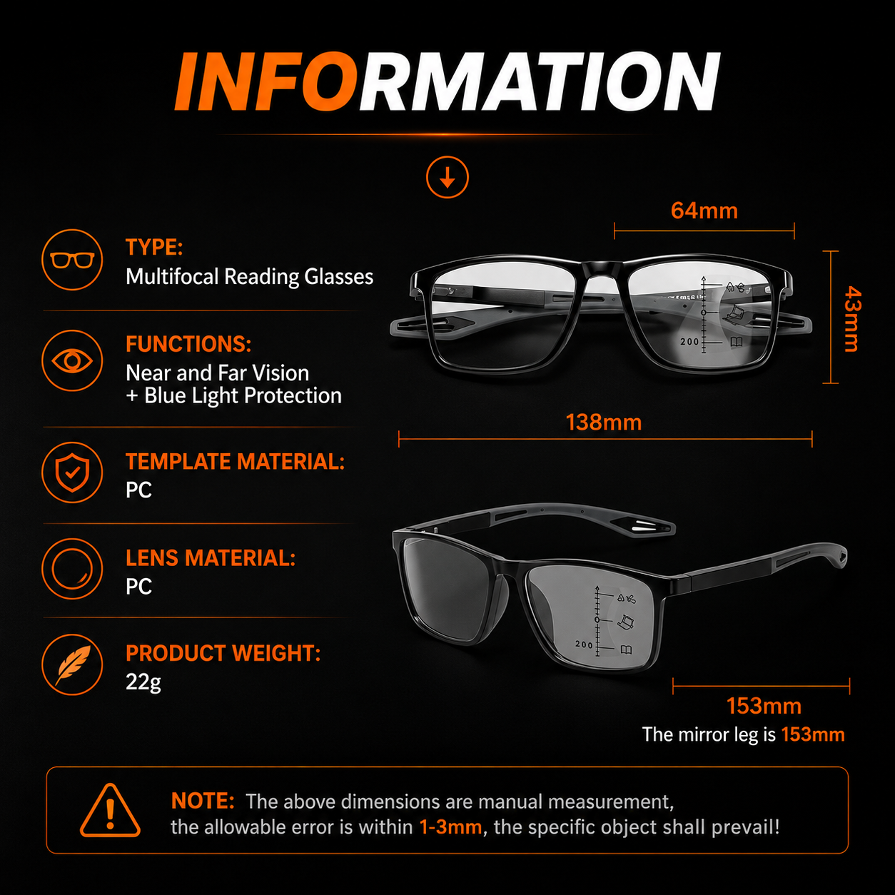 Photochromic Glasses Eyeglasses